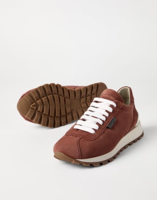 Suede runners Firebrick Woman - Brunello Cucinelli