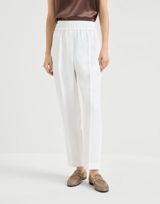 Baggy trousers White Woman - Brunello Cucinelli