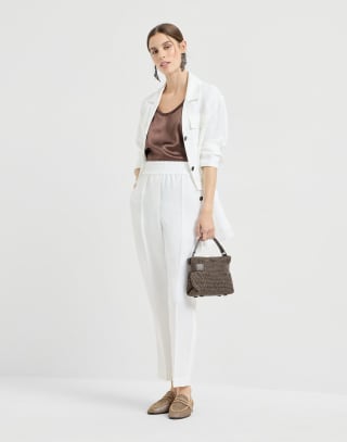 Baggy trousers White Woman - Brunello Cucinelli