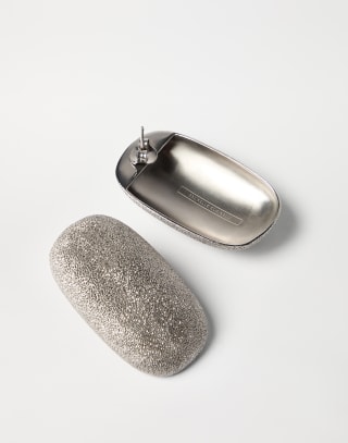 Silver shimmer earrings Silver Woman - Brunello Cucinelli