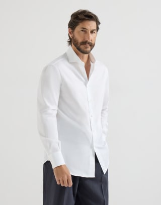 Spread collar shirt White Man - Brunello Cucinelli