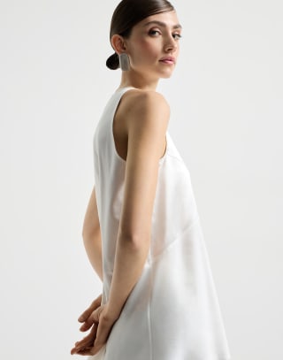 Top de raso Blanco Mujer - Brunello Cucinelli