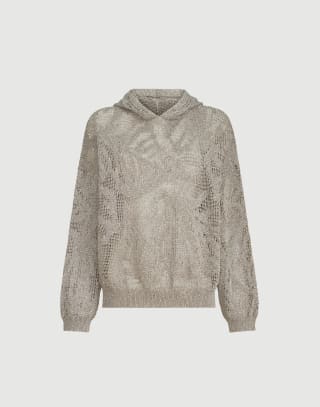 Maglia Dazzling Water Lillies Fango Donna - Brunello Cucinelli