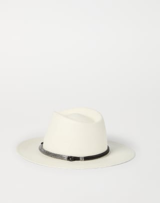 Straw fedora White Woman - Brunello Cucinelli