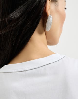 Tee-shirt en jersey Blanc Femme - Brunello Cucinelli