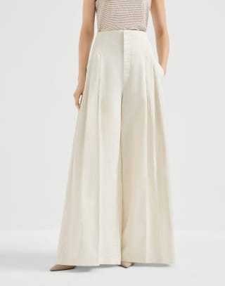 Pantalon Maxi Beurre Femme - Brunello Cucinelli