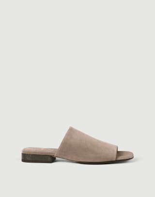 Mules en daim Marron Femme - Brunello Cucinelli