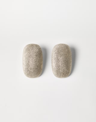 Silver shimmer earrings Gold Woman - Brunello Cucinelli