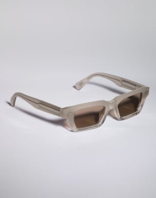 Gafas de sol Marla de acetato Beige Seda Gafas - Brunello Cucinelli