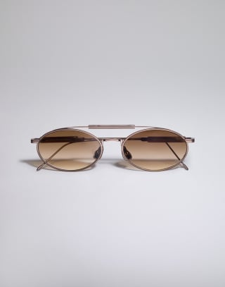 Gafas de sol de titanio Oro Rosa Gafas - Brunello Cucinelli