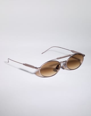 Gafas de sol de titanio Oro Rosa Gafas - Brunello Cucinelli