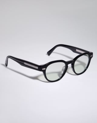 Round acetate frame Black Eyewear - Brunello Cucinelli