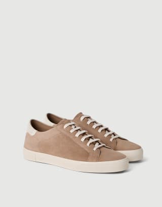 Zapatillas de piel de ante Marrón Claro Hombre - Brunello Cucinelli