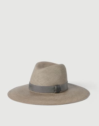 Fedora de paja Marrón Mujer - Brunello Cucinelli