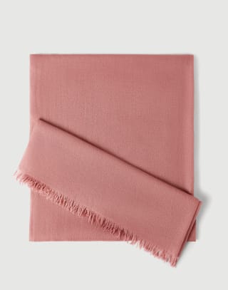Cashmere and silk scarf Pink Woman - Brunello Cucinelli