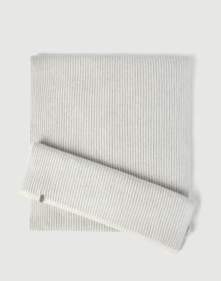 Knit scarf Light Grey Woman - Brunello Cucinelli
