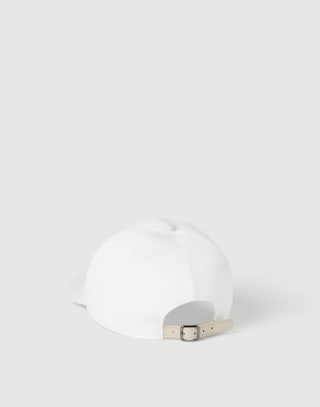 Baseball Cap with monili White Woman - Brunello Cucinelli