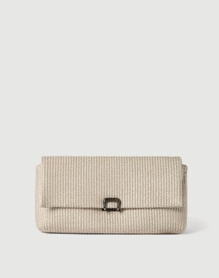 Sac Sartorial Clutch Pouch Beige Femme - Brunello Cucinelli