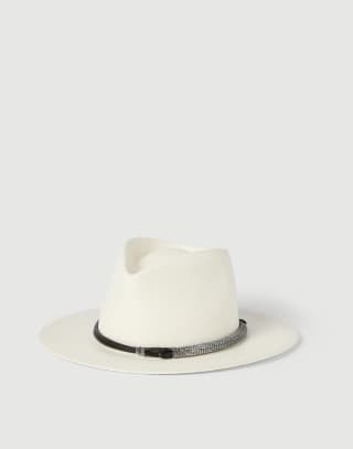 Straw fedora White Woman - Brunello Cucinelli