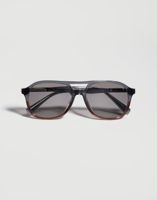 Acetatbrille mit polarisierenden Gläsern Anthrazit / Kastanie Brillen - Brunello Cucinelli