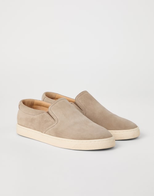Suede slip-on Buff Man - Brunello Cucinelli