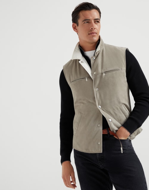 BRUNELLO CUCINELLI☆美品☆ Brunello Cucinelli Prince Of Wales One and a Half Breasted