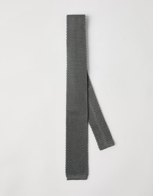 BRUNELLO CUCINELLI ネクタイ グレー カシミヤ混 Brunello Cucinelli バージンウール ネクタイ | グレー
