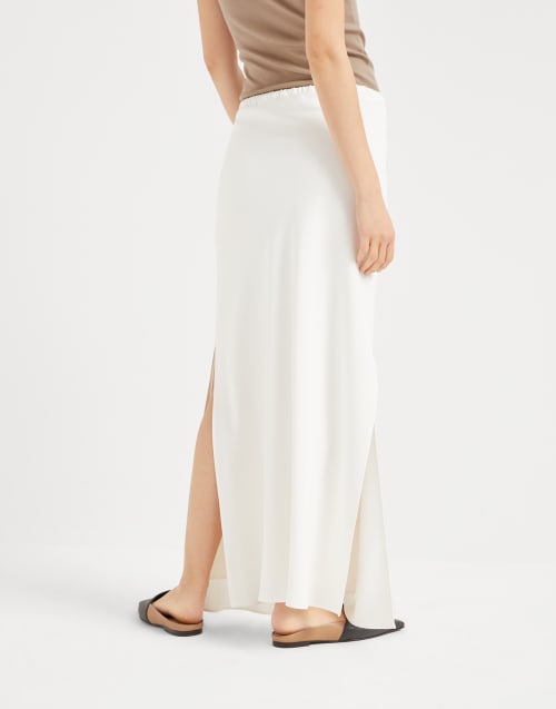 スカート BRUNELLO CUCINELLI FW25 Cashmere skirt (MSH201389P CFT47) BRUNELLO CUCINELLI | Cashmere Knit Midi Skirt | Women | Lane