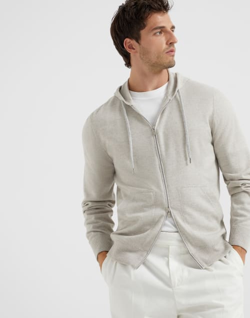 BRUNELLO CUCINELLI☆未使用☆本日限定お値下げ！ Brunello Cucinelli - Light Gray Mélange Knit Sneaker