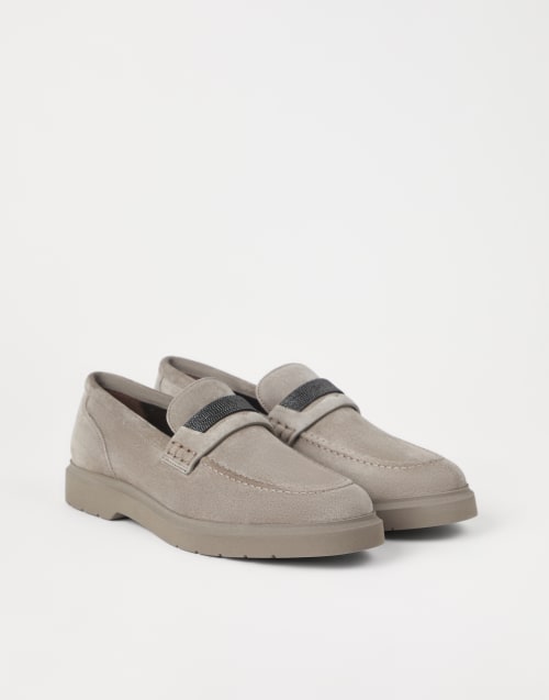 フラットシューズ BRUNELLO CUCINELLI Woman Ballet flats Grey MZSKC2715 C5859 Brunello Cucinelli Monili Mesh Slingback Flats | Saks Fifth