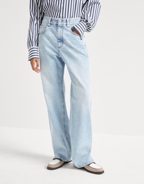 デニム・ジーパン BRUNELLO CUCINELLI Woman Jeans White MPH81P4008 C600 BRUNELLO CUCINELLI: Jeans woman - White | Brunello Cucinelli