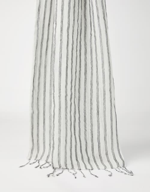 Bufanda Sparkling Blanco Mujer - Brunello Cucinelli
