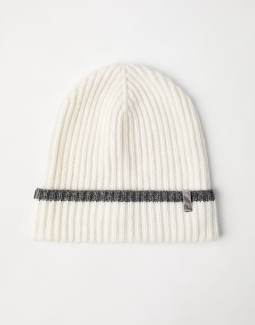 ハット Brunello Cucinelli Hat Baseball Cap with monili for Woman in Ebony | Brunello Cucinelli