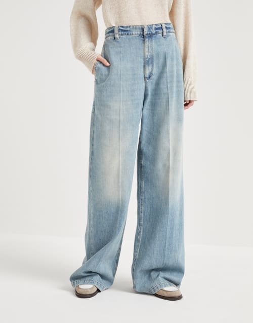 デニム・ジーパン Brunello Cucinelli Lightweight Denim Baggy Jeans 13938681IC_14_f.jpg?impolicy=