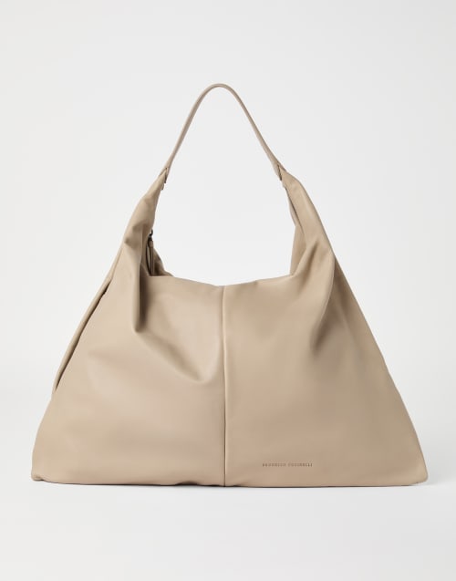 トートバッグ BRUNELLO CUCINELLI Women Messenger Bags MBGPD2666C3251 Beige Brunello Cucinelli - Chocolate Suede Full Flap Messenger Bag