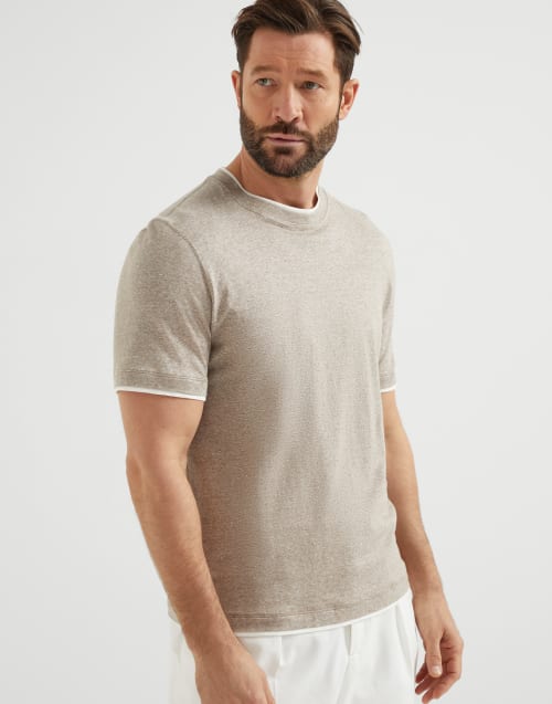 BRUNELLO CUCINELLI /Tシャツ/新品未使用 Brunello-Cucinelli-Grey-