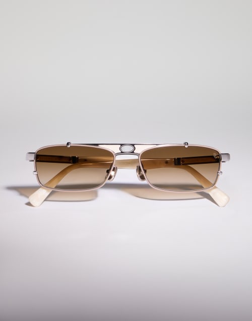 BRUNELLO CUCINELLI 長方形フレームメガネ Rectangle frame glasses | Brunello Cucinelli