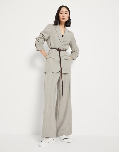 Sneakers with monili White Woman - Brunello Cucinelli