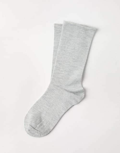 タイツ・ソックス BRUNELLO CUCINELLI Woman Socks Grey M64945019 C2355 Socks and other accessories for women | Brunello Cucinelli
