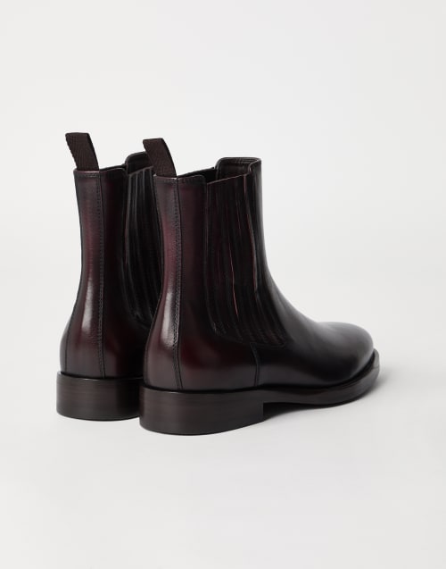 Chelsea-Boots aus Kalbsleder Dunkelmahagonie Herren - Brunello Cucinelli