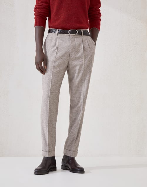 Pantalone in flanella Corteccia Uomo - Brunello Cucinelli