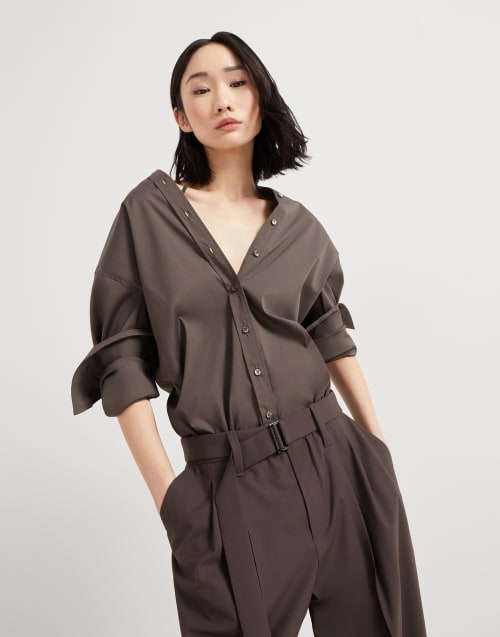 Women's shirts in silk and cotton | Brunello Cucinelli Women's shirts in silk and cotton | Brunello Cucinelli