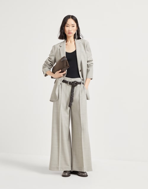 Ribbed jersey T-shirt Black Woman - Brunello Cucinelli