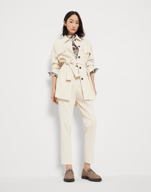 Croc Print Penny Loafer Light Brown Woman - Brunello Cucinelli