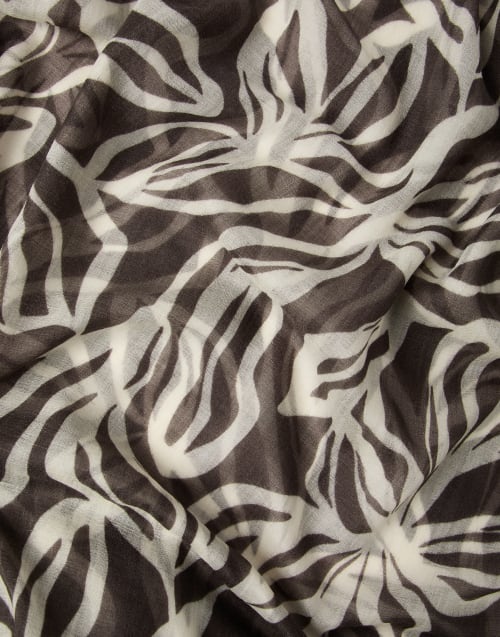 Шарф из кашемира с цветочным принтом Мультиколор Женщина - Brunello Cucinelli