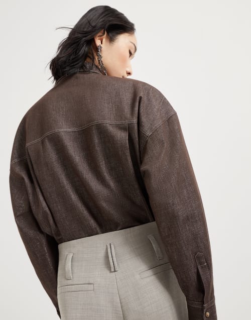 Sartorial Flared trousers Light Grey Woman - Brunello Cucinelli