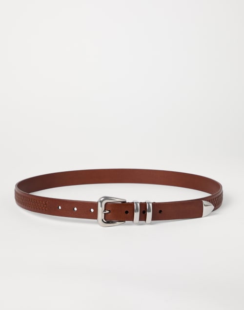 【送料&関税込】Brunello Cucinelli Leather Belt BRUNELLO CUCINELLI 3cm Woven Leather Belt for Men | MR PORTER