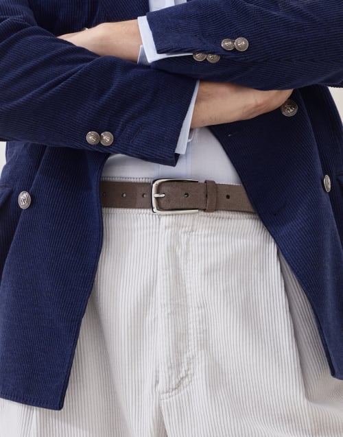 Leather belt Taupe Man - Brunello Cucinelli