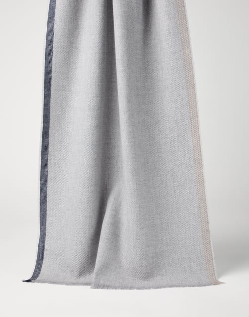 Sciarpa Grigio Perla Uomo - Brunello Cucinelli