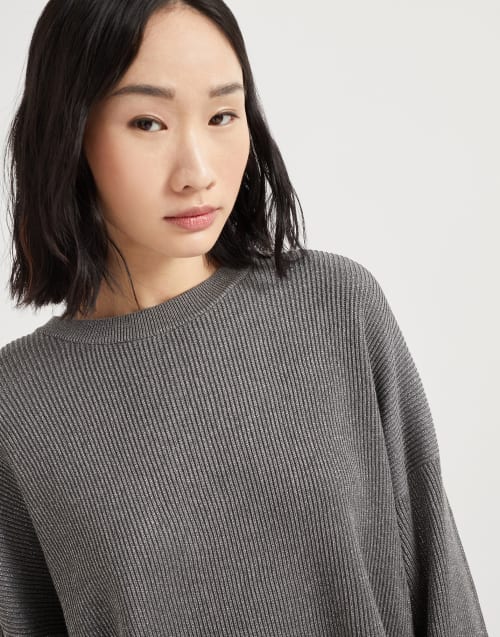 Vanisé sweater Silver Woman - Brunello Cucinelli